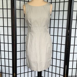 H & M Sleeveless Fully Lined Taupe Dress 10